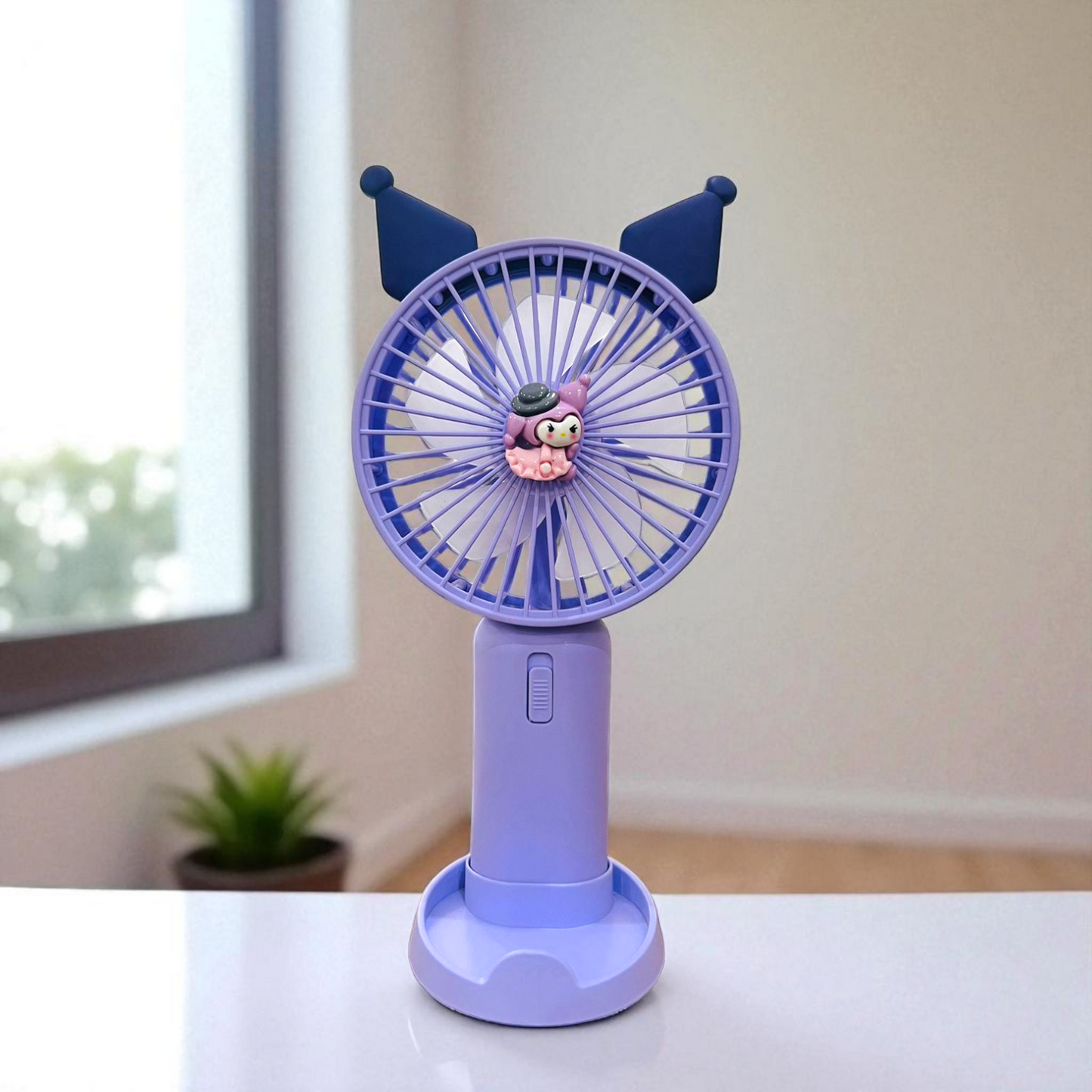 Sanrio Big Size Hand Fan With Table Stand