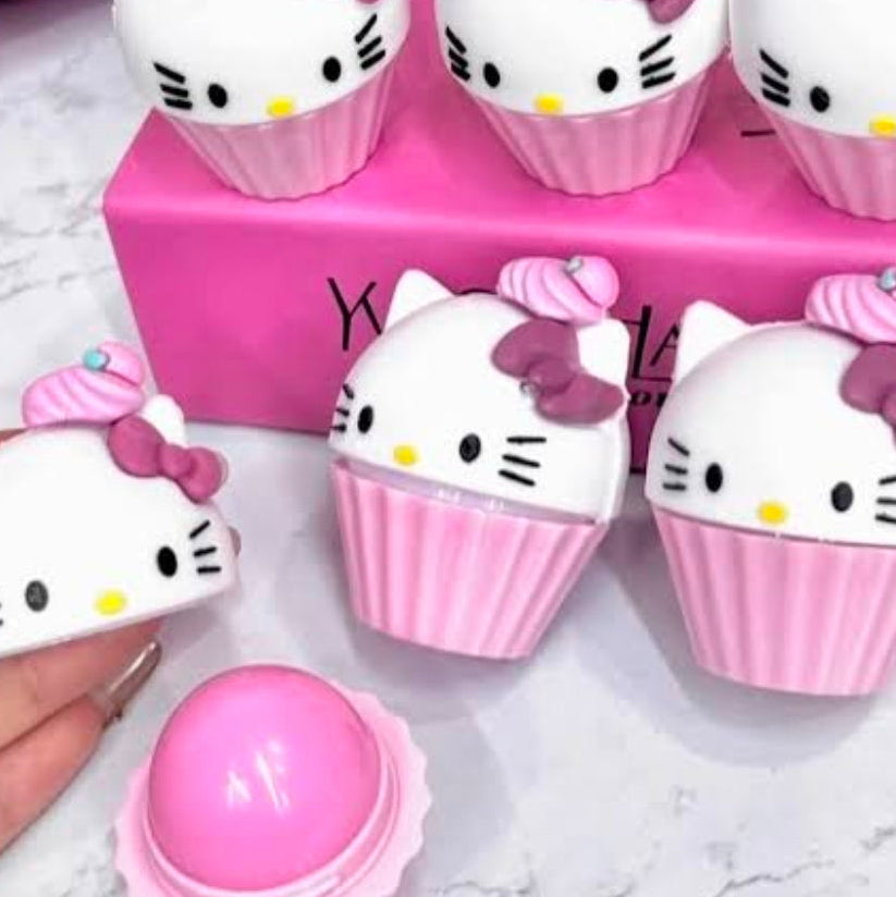 Premium Hello Kitty Cupcake Lip Balm