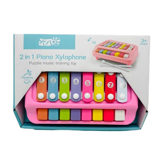 2 in 1 Piano & Xylophone Toy for Kids