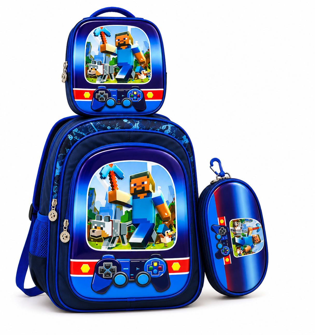 Minecraft 3-Piece School Bag Set