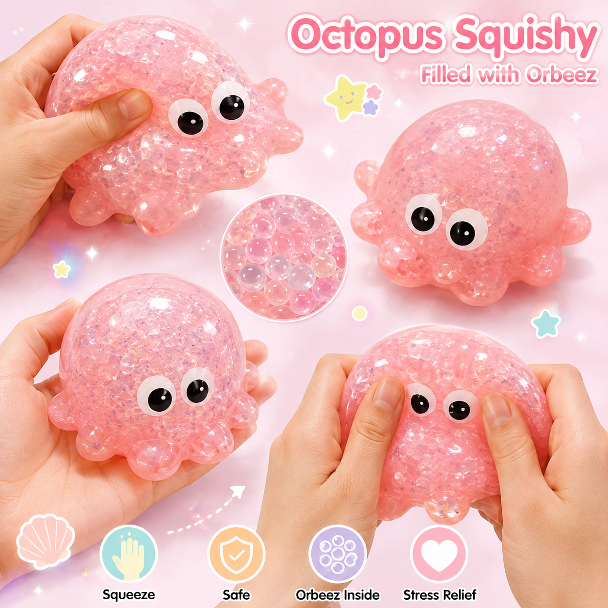 Octopus Orbeez Squisy Toy