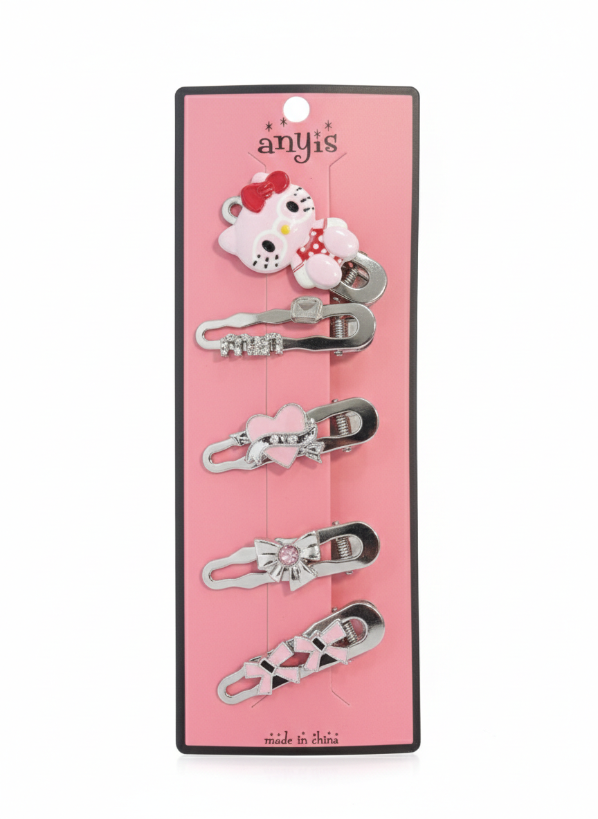 Hello Kitty Metal Hair Clips