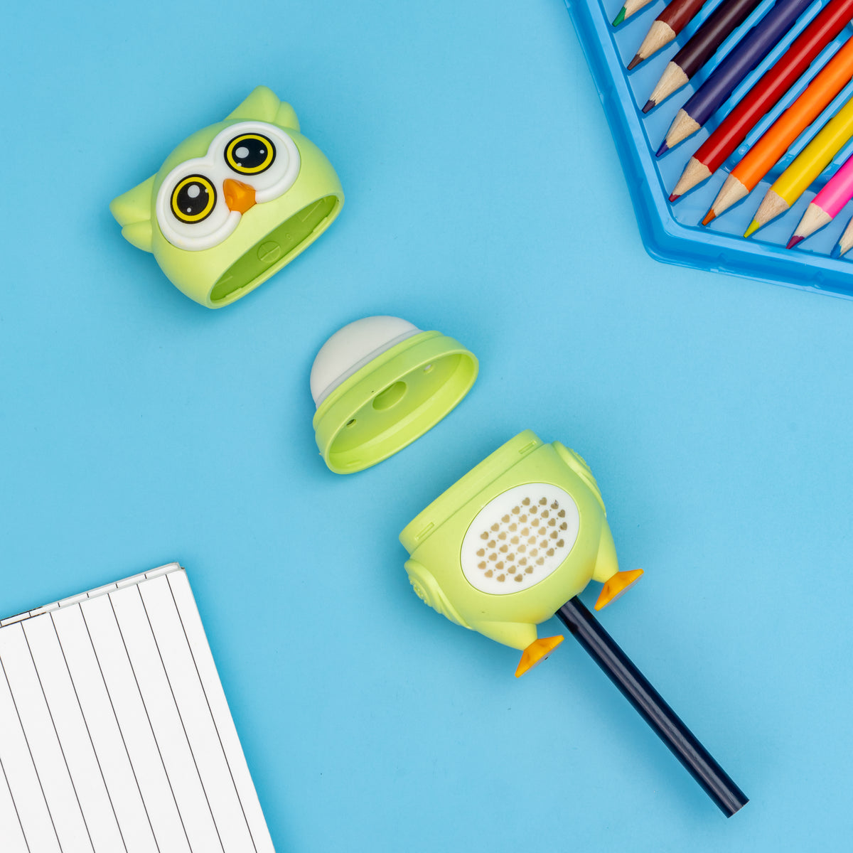 Yalong 2 In 1 Owl Pencil Sharpener And Eraser