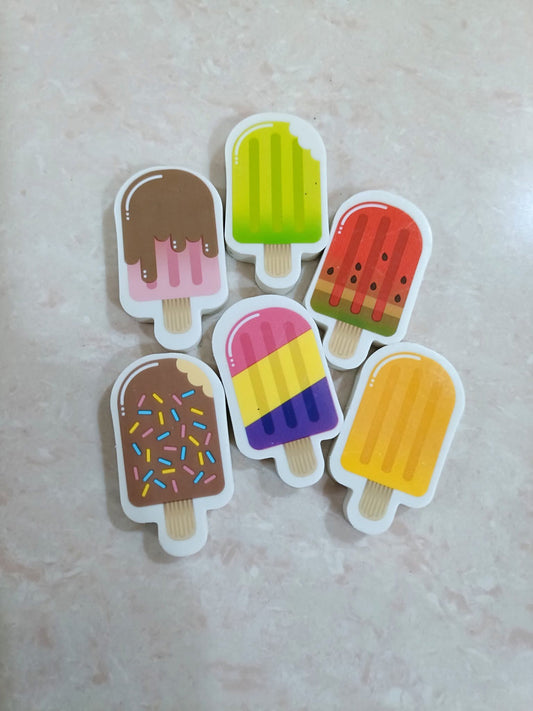 Ice Cream Pencil Eraser (Set Of 3)