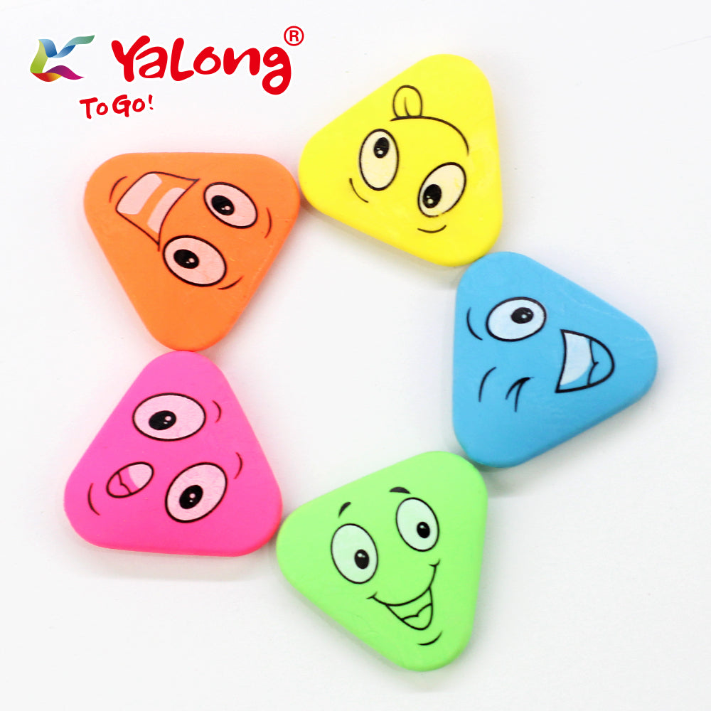 Yalong Emoji Pencil Erasers ( Set Of 2)
