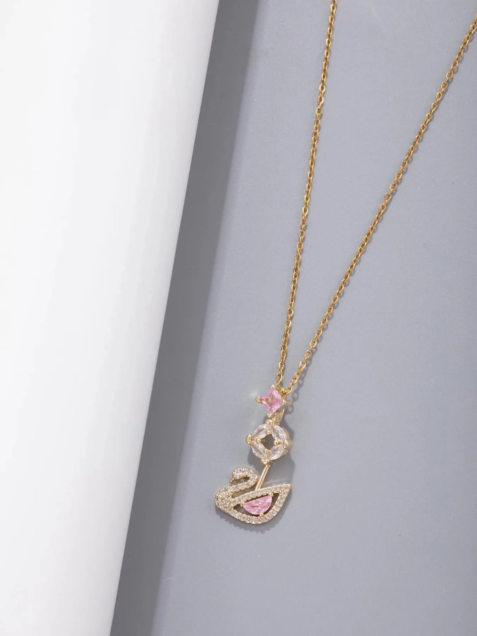Swarovski Swan Stainless Steel Necklace
