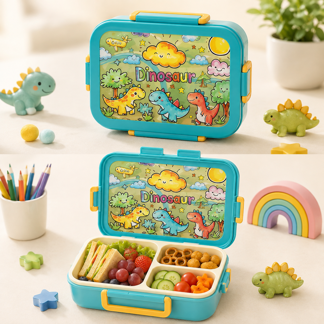 Premium Quality Dinosaur Bento Lunch Box