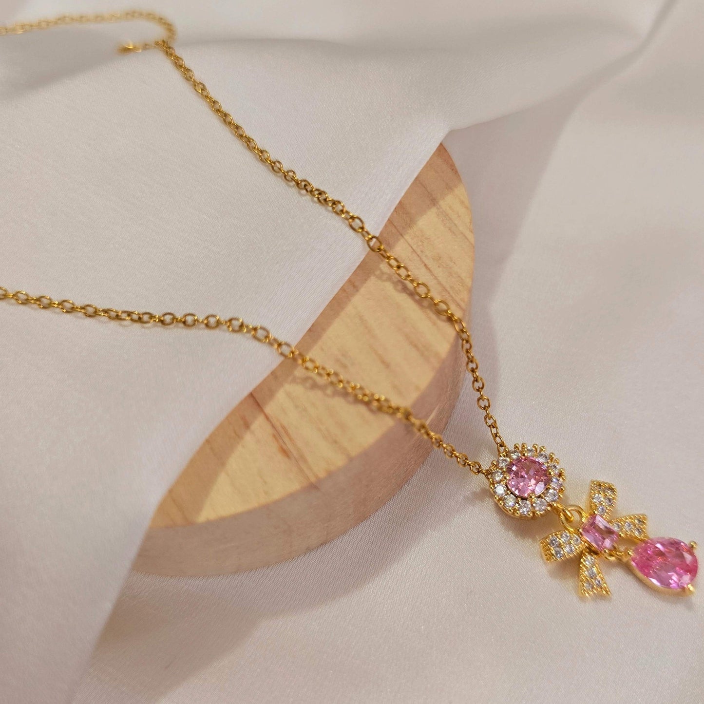 Swarovski Bow Stainless Steel Necklace