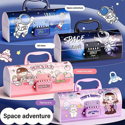 Secret Pencil Box With White Board | Compartments