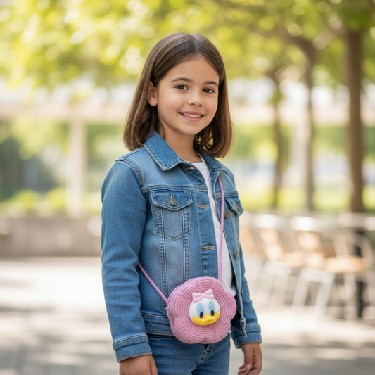 Jute Stuffed Sanrio Cross Body Bag