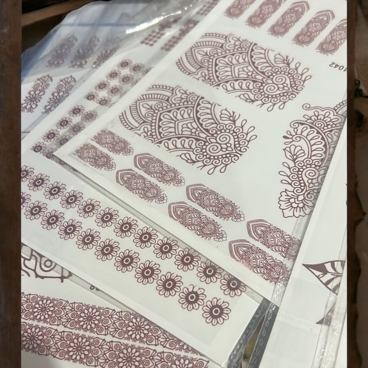 Mehndi Tattoo Sticker Patch