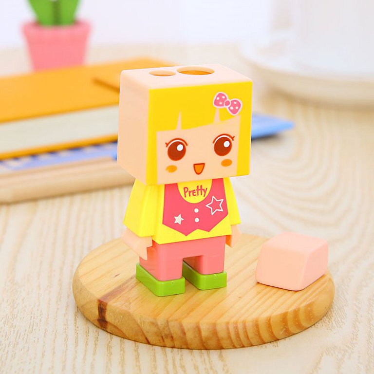 Minecraft Robot 2 In 1 Pencil Sharpener Plus Eraser