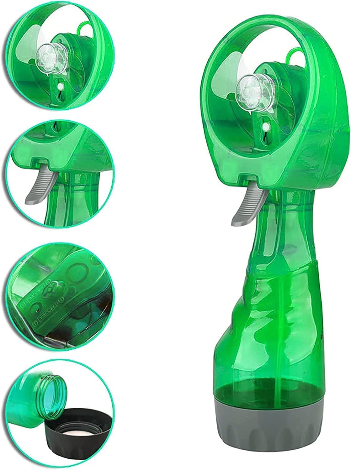 Water Spray Battery Operated Hand Fan