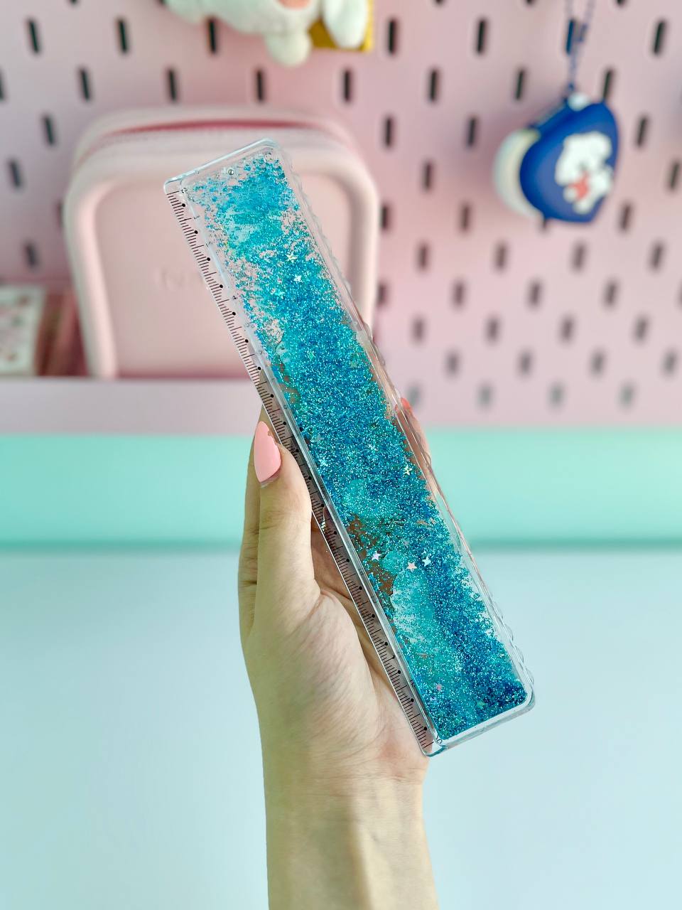 Centre Filled Glittery Water Scale | Ruler