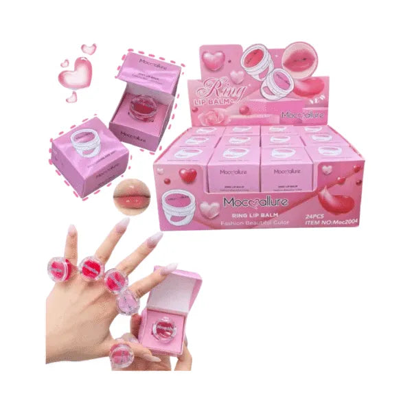 Mocallure Ring Lip Balm – Cute Wearable Lip Balm for Kids & Teens