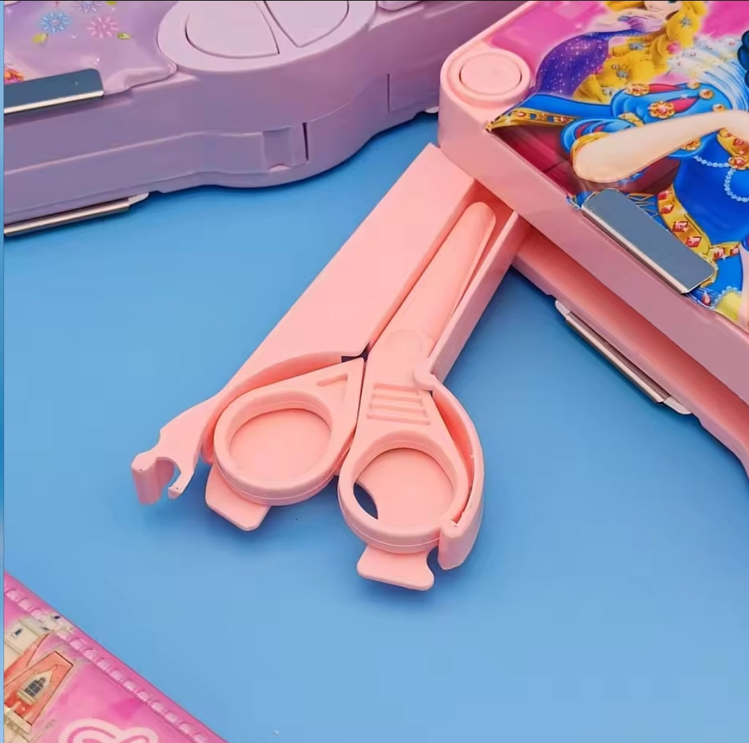 Sanrio & Princess Multifunctional Pencil Box With Stationery