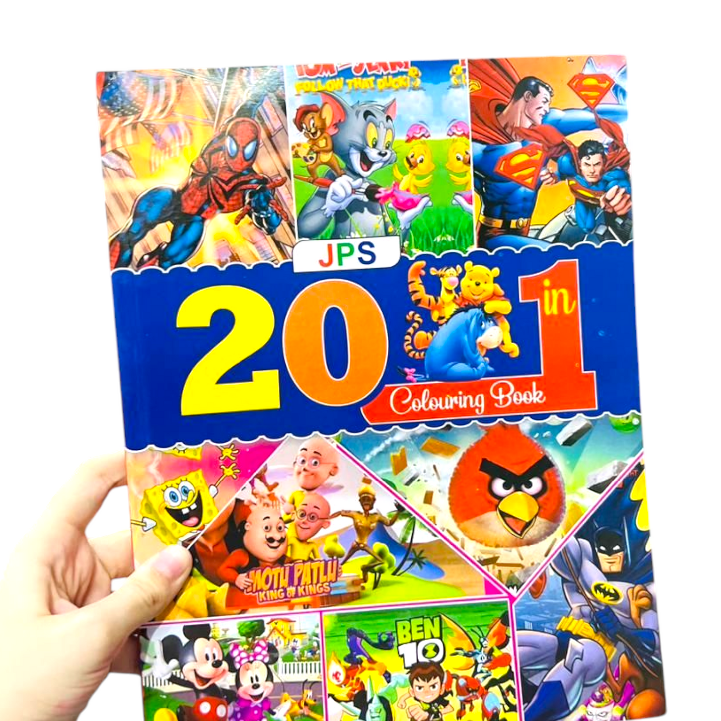 20 in 1 Characters Colouring Book