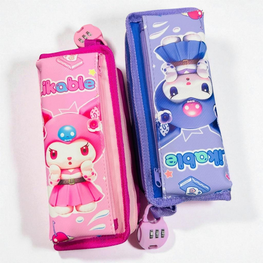 Kuromi Pencil Pouch With Lock
