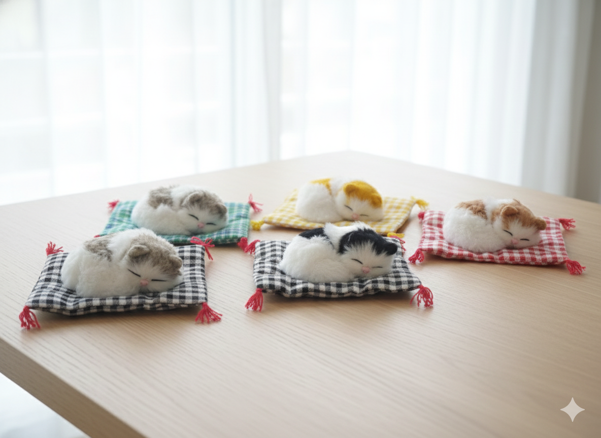 Mini Cat Car Dashboard Decoration