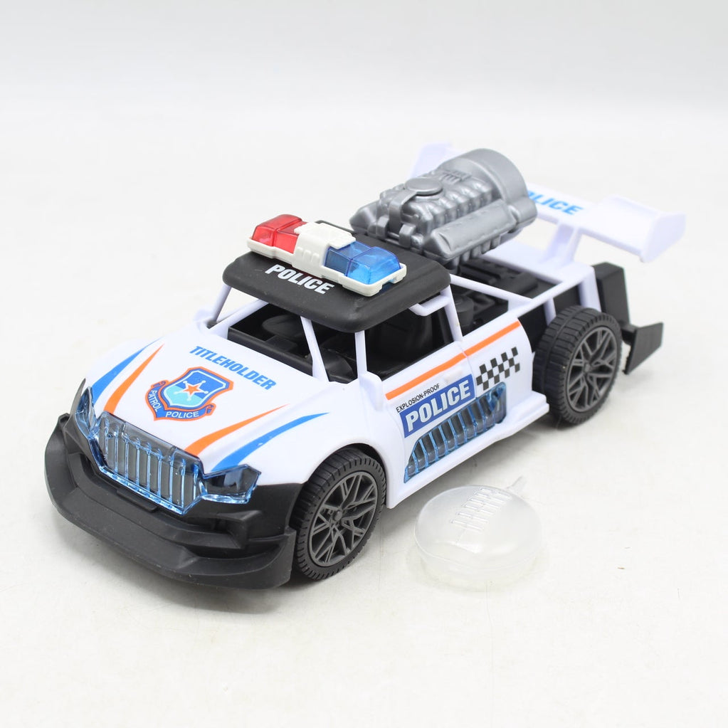Spray Police Racing Car with Lights, Sound & Mist