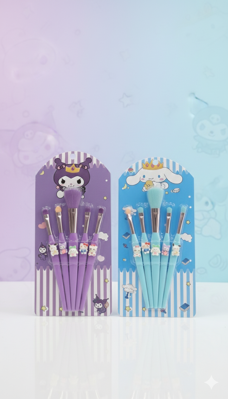 Sanrio Makeup Brushes | Kuromi | Cinnamoroll | My Melody | Kitty