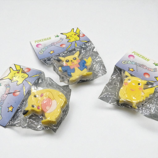 Pokemon Pencil Erasers (Set of 3)