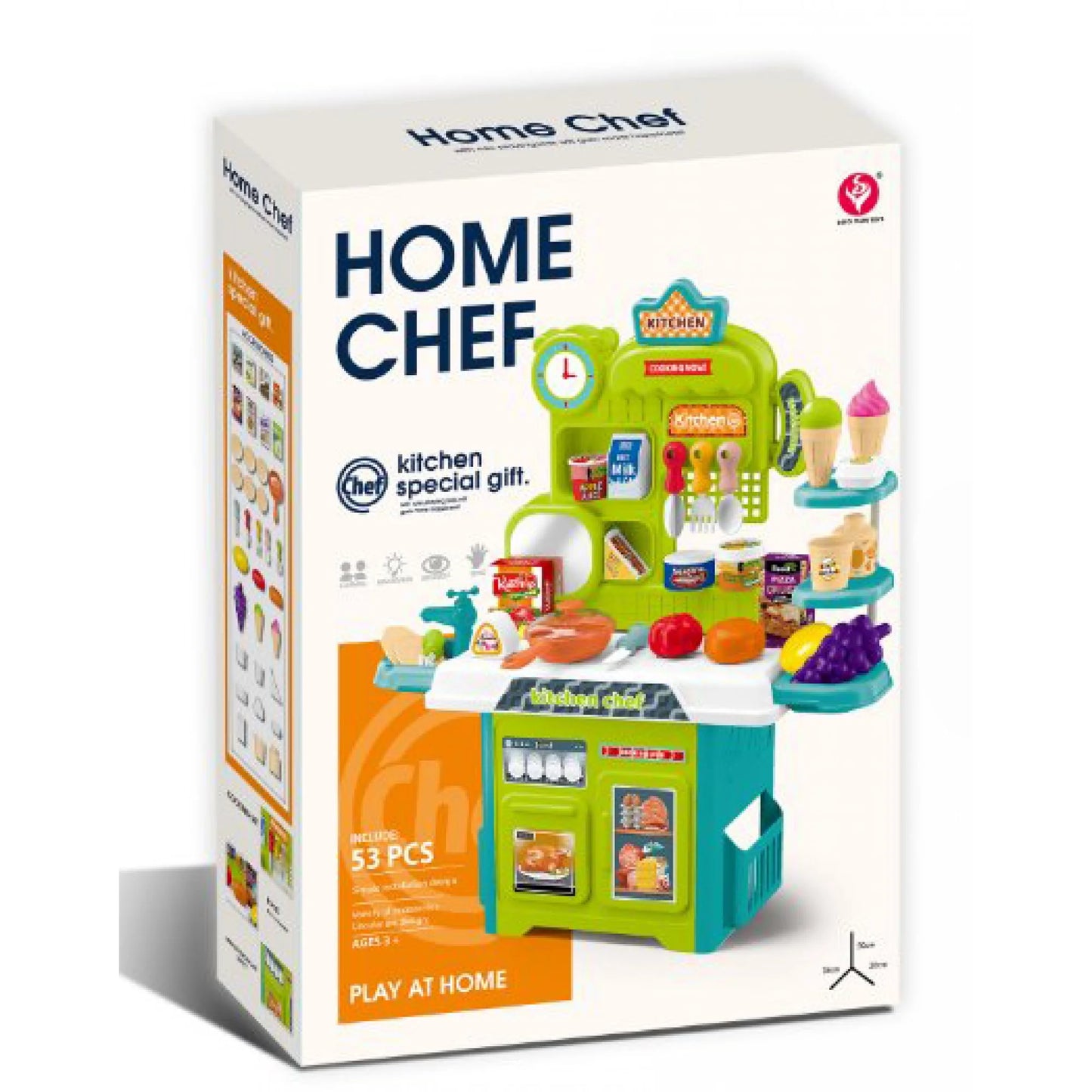 Home Chef Kitchen Set for Kids – 53 Pieces