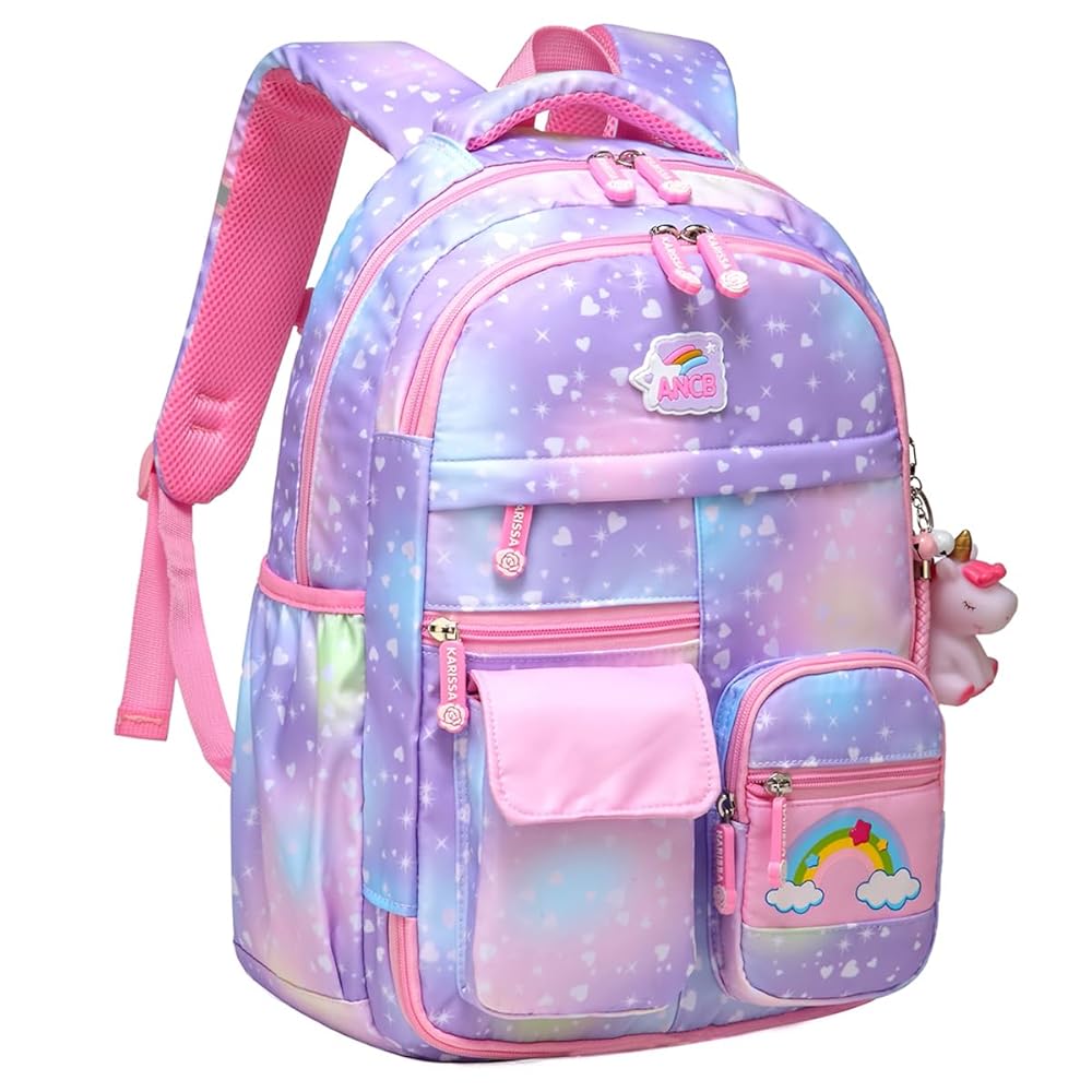 Unicorn Rainbow School Bag For Girls