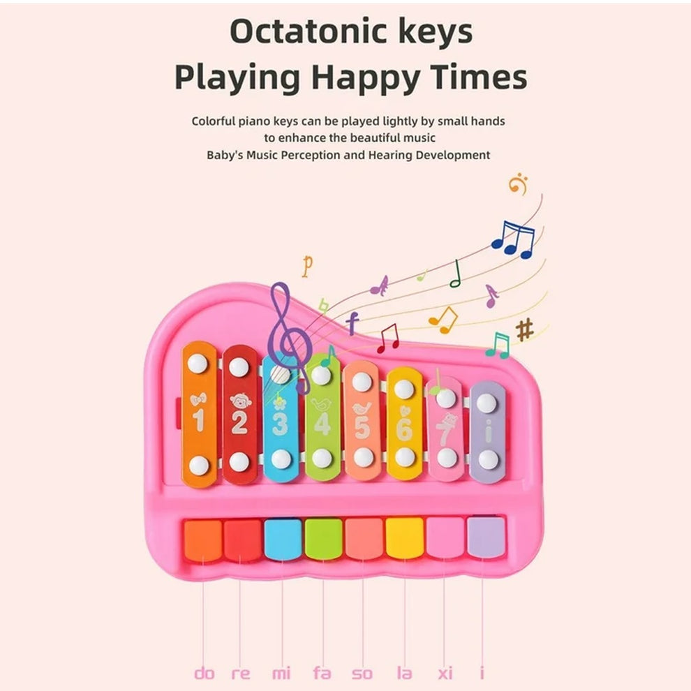 2 in 1 Piano & Xylophone Toy for Kids