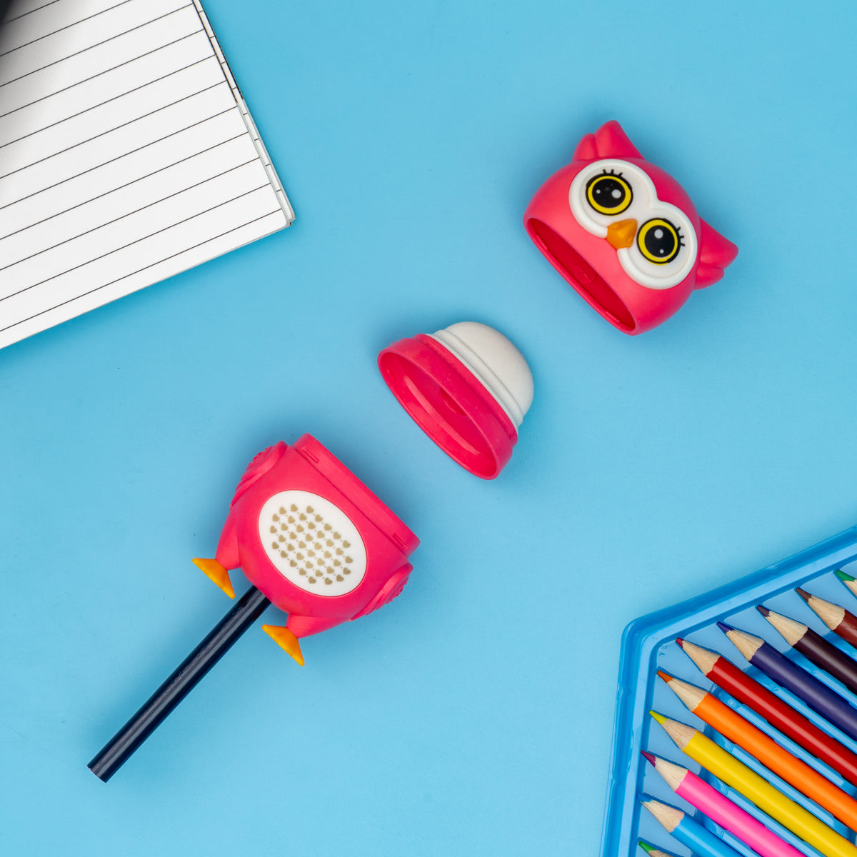 Yalong 2 In 1 Owl Pencil Sharpener And Eraser