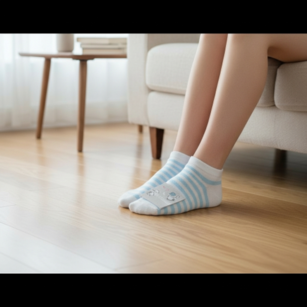 Strips Ankle Socks For Girls And Boys-Age 6 to 10 Years