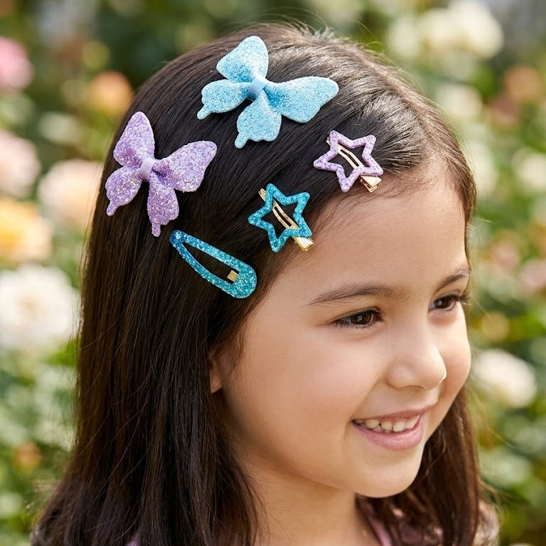 Bow Star Clips Set