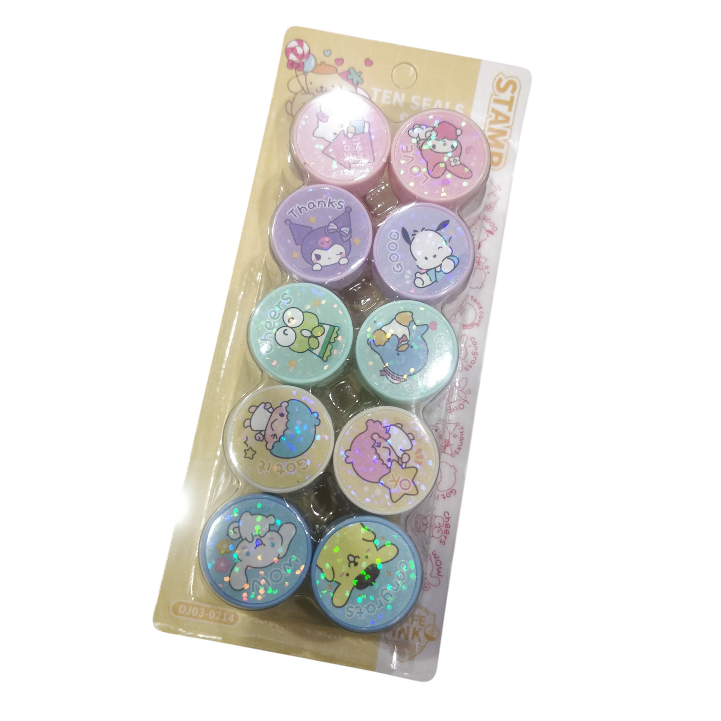 Pack Of 10 Sanrio Appreciation Stamps