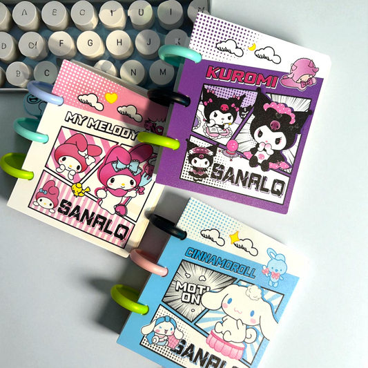 Sanrio Colorful Mini Spiral Diary