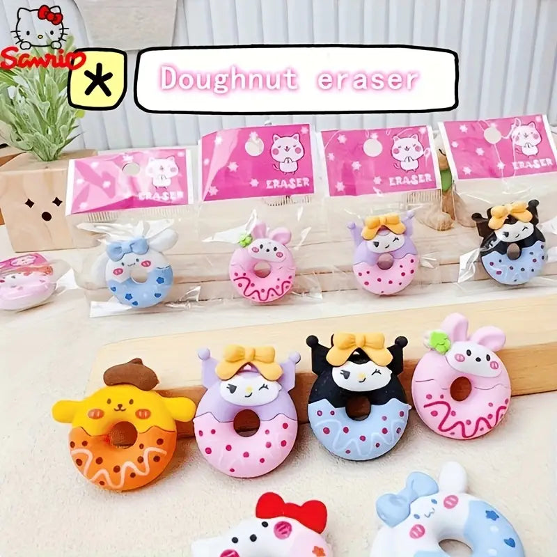 Sanrio Donut Pencil Erasers (Set Of 4 Mini Erasers)