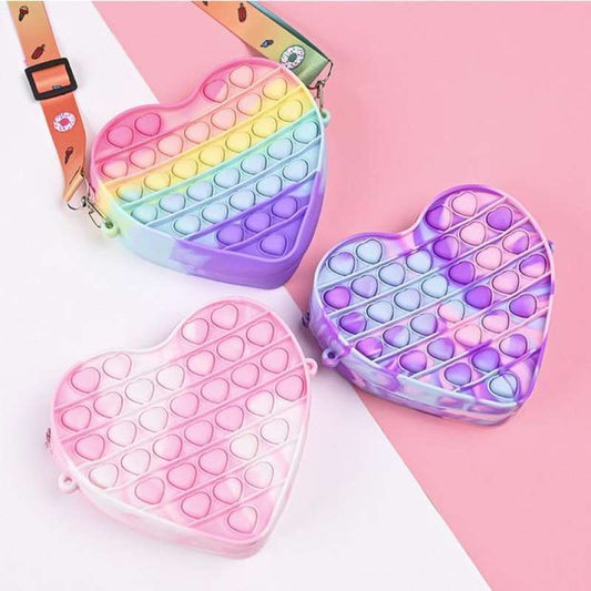 Heart Popit Bag | Purse For Kids