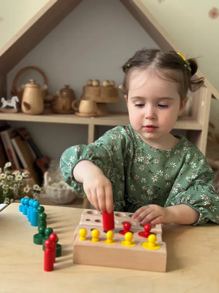 Wooden Montessori Knobbed Cylinders