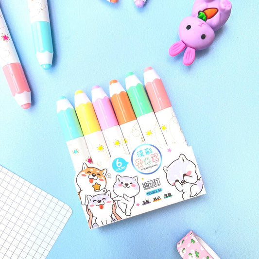 Pencil Shaped Highlighter Pens
