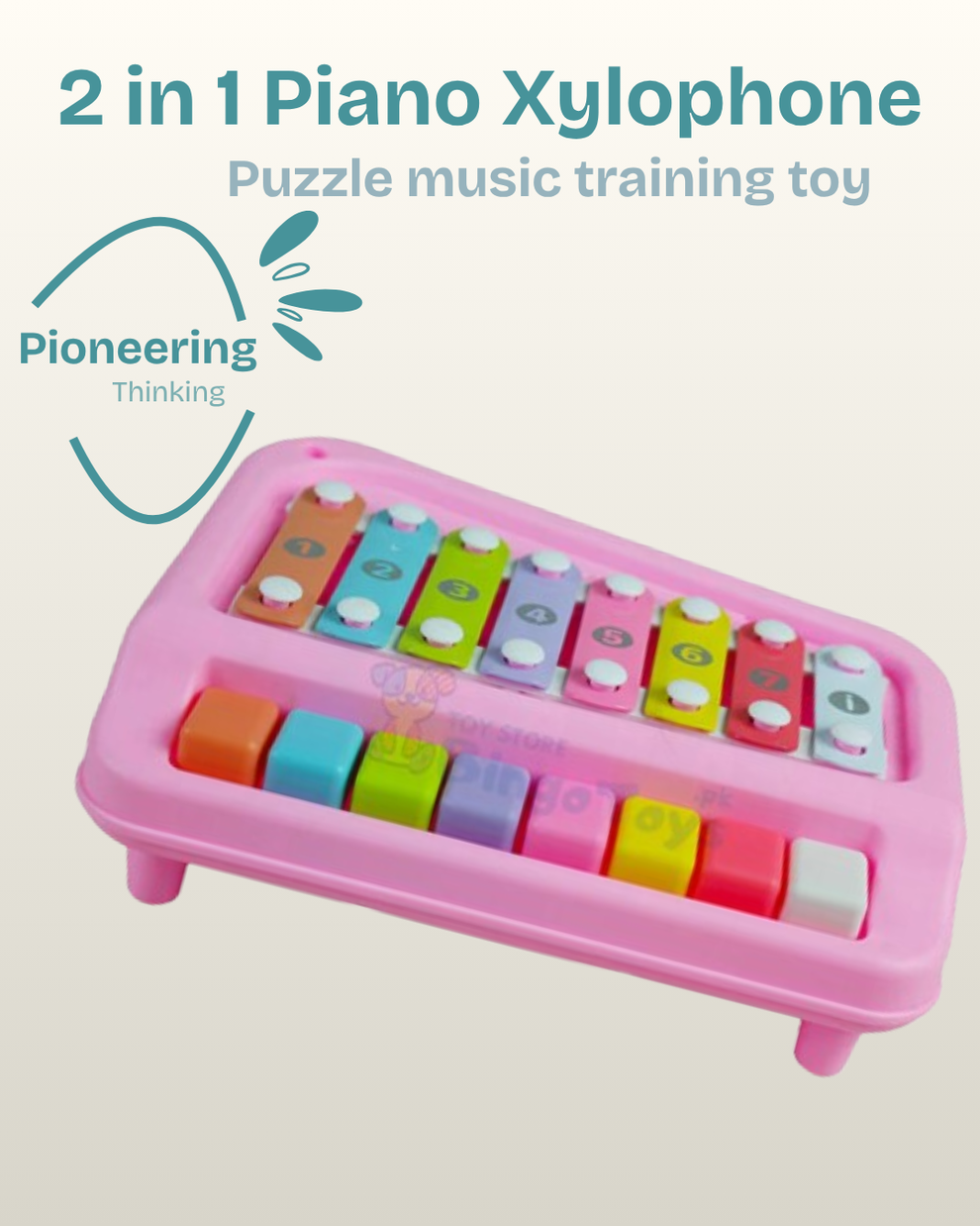2 in 1 Piano & Xylophone Toy for Kids