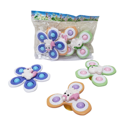 Baby Rattle Turntable Suction Spinner Rattle Set