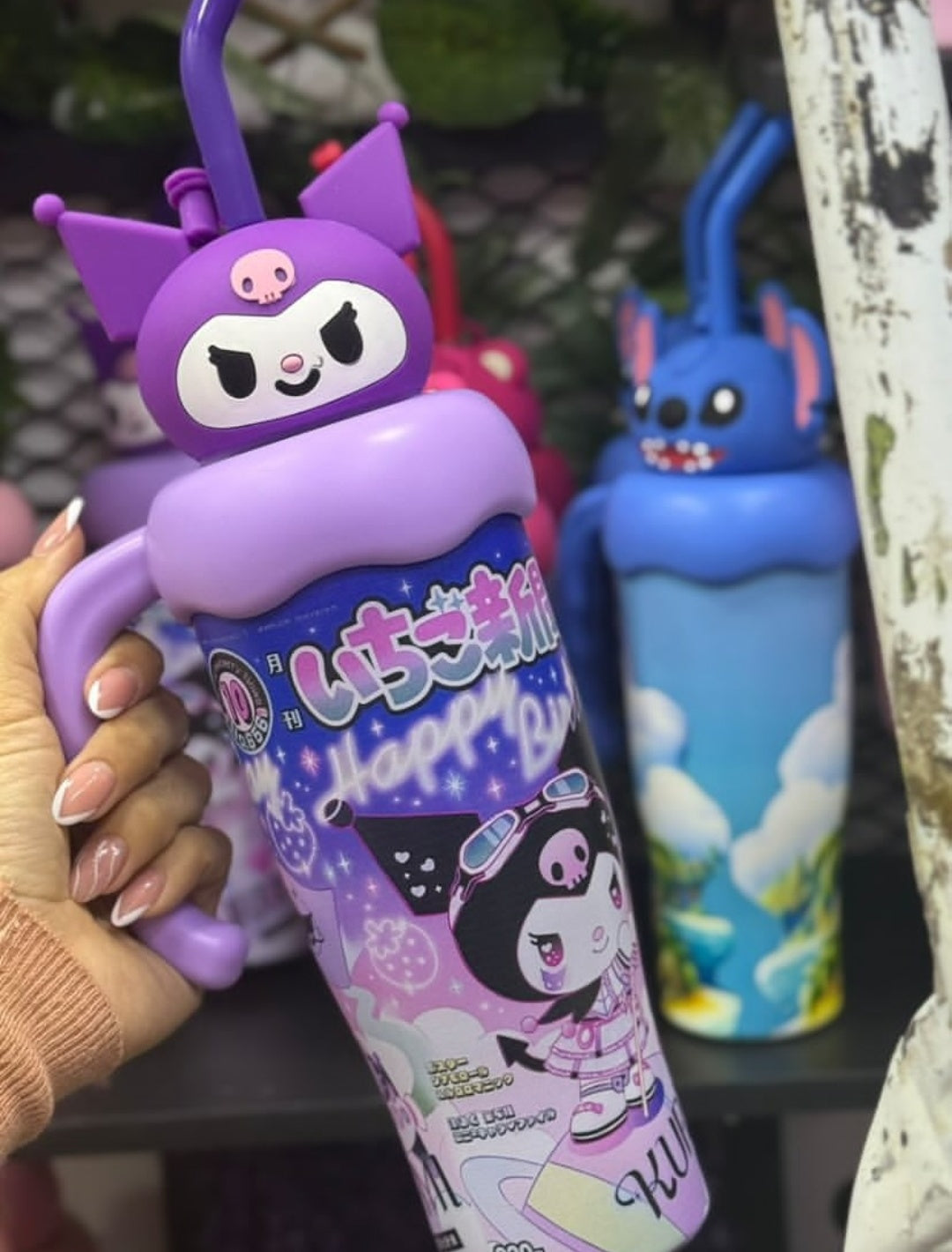 Kuromi Tumbler with Straw