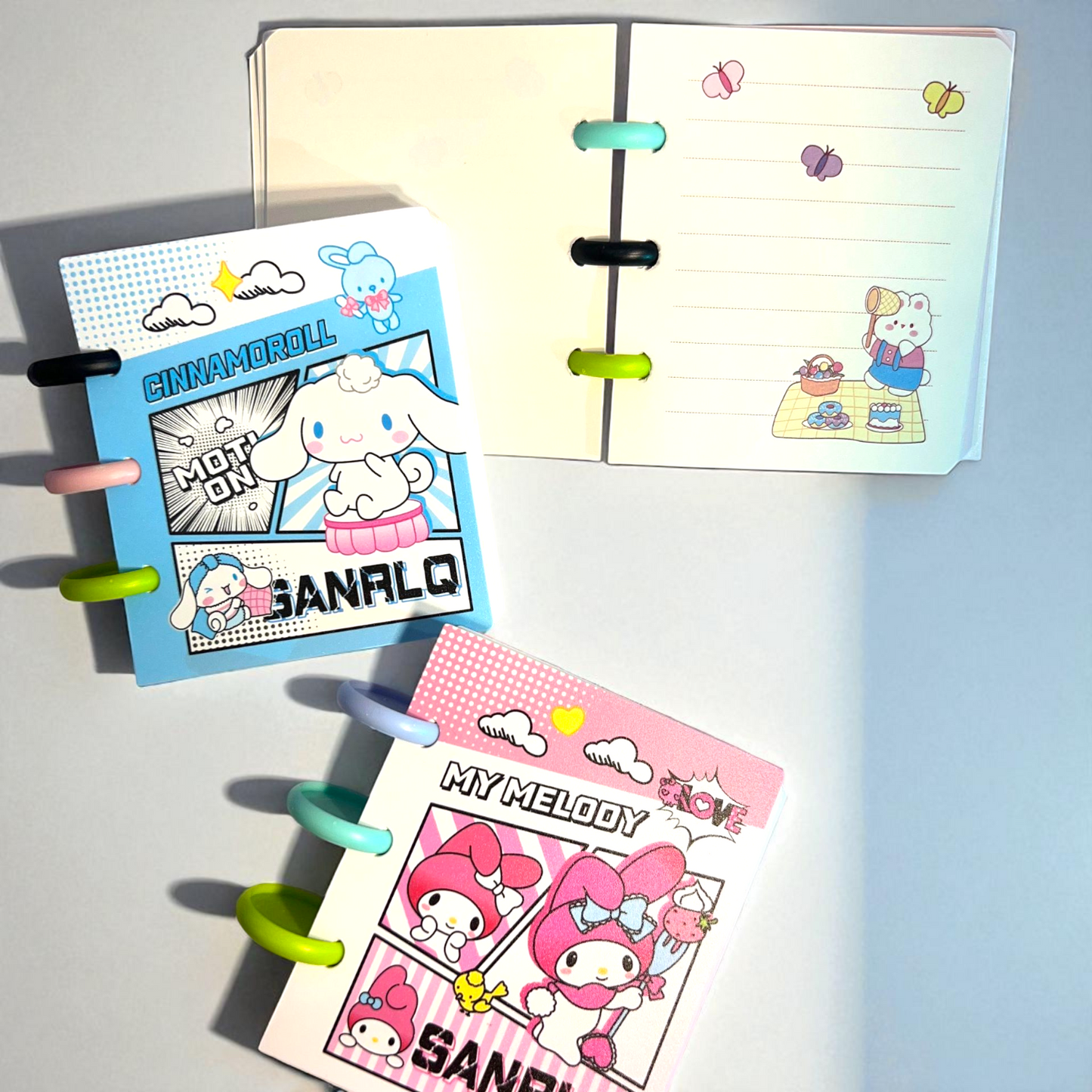 Sanrio Colorful Mini Spiral Diary