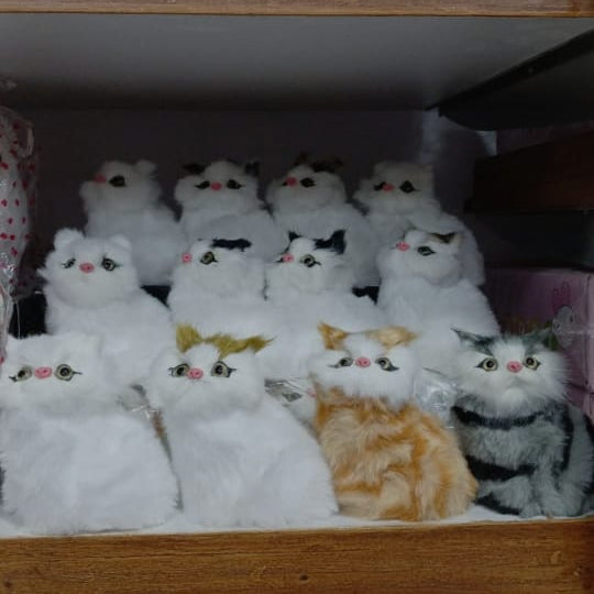 Mini Fur Cat With Meowing Sound