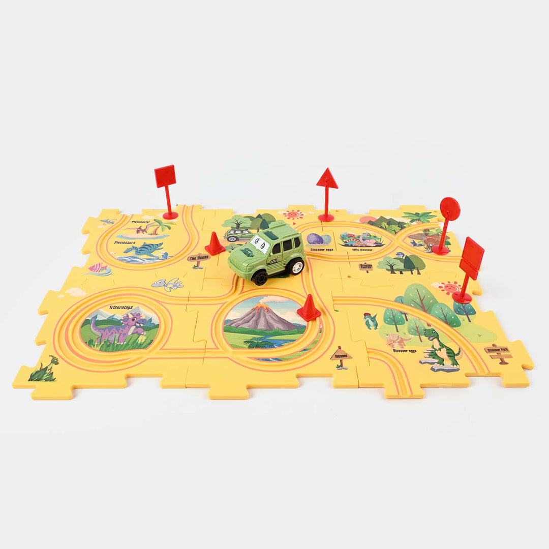Rail Car Puzzle Track Set