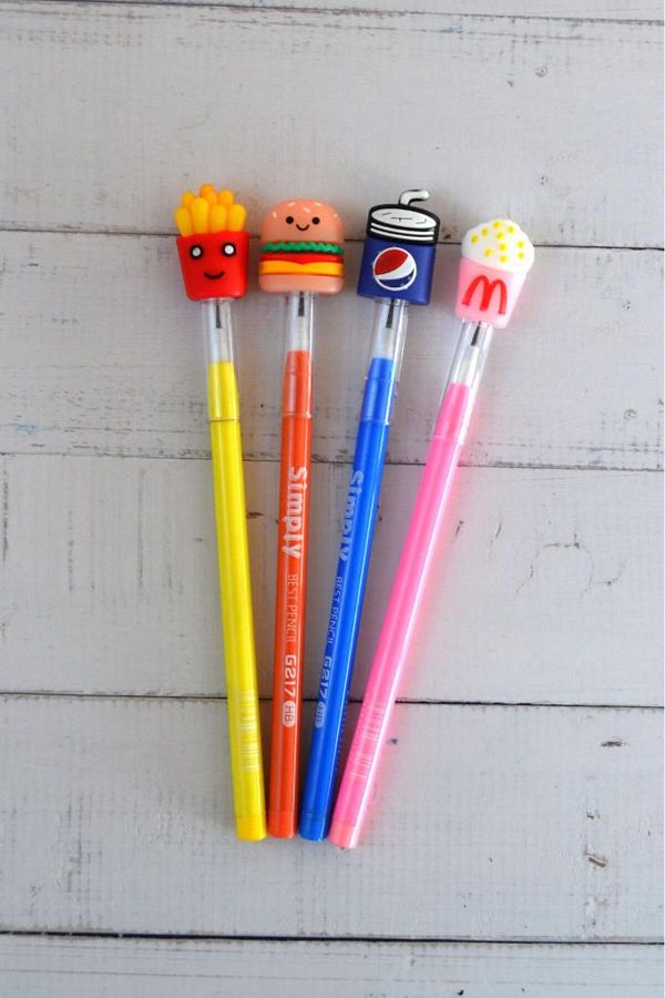 Fast Food Pencils (set of 4)