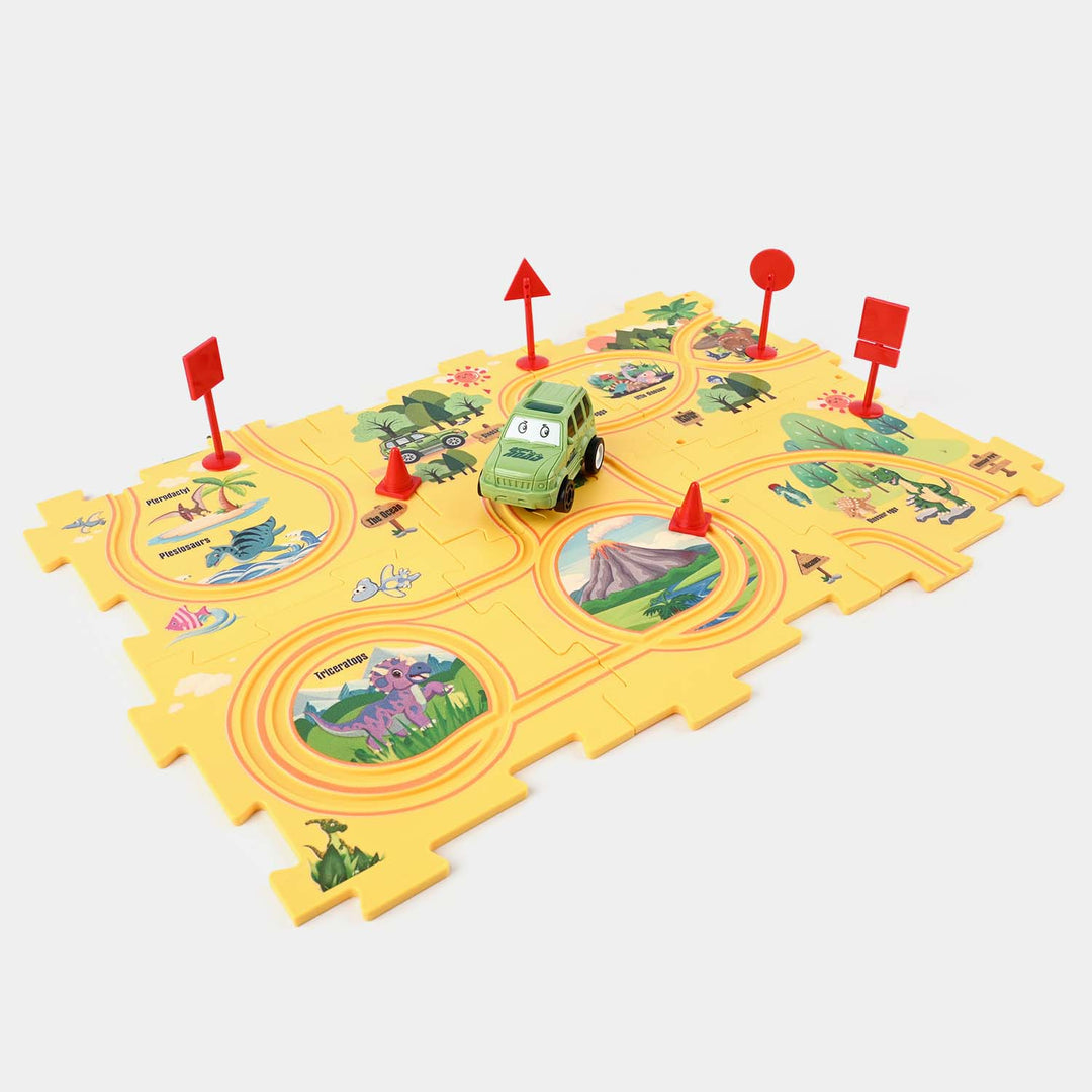 Rail Car Puzzle Track Set