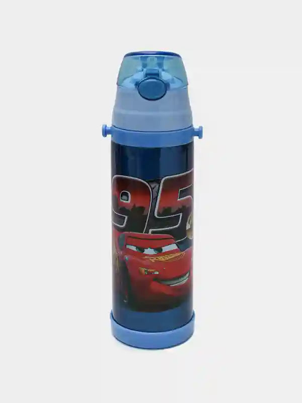 McQueen Cars Stainless Steel Straw Water Bottle