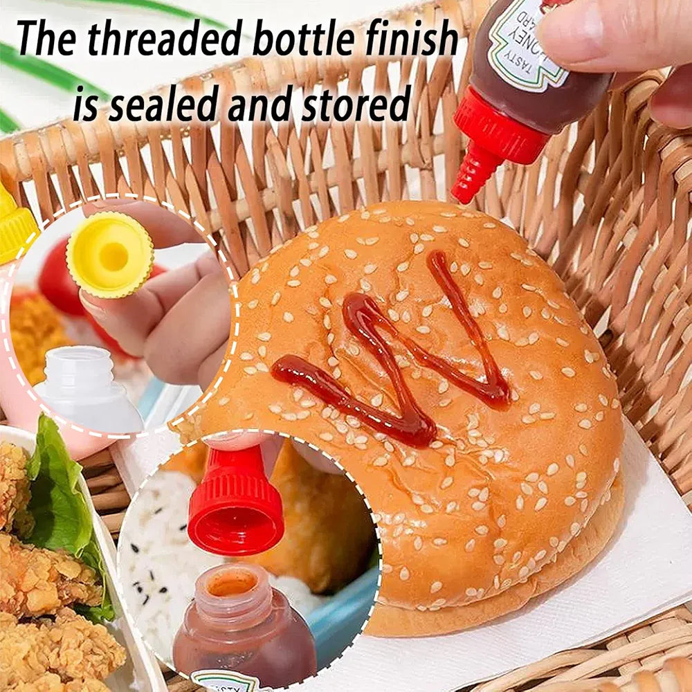 Mini Ketchup Bottle Pair For Lunch Box