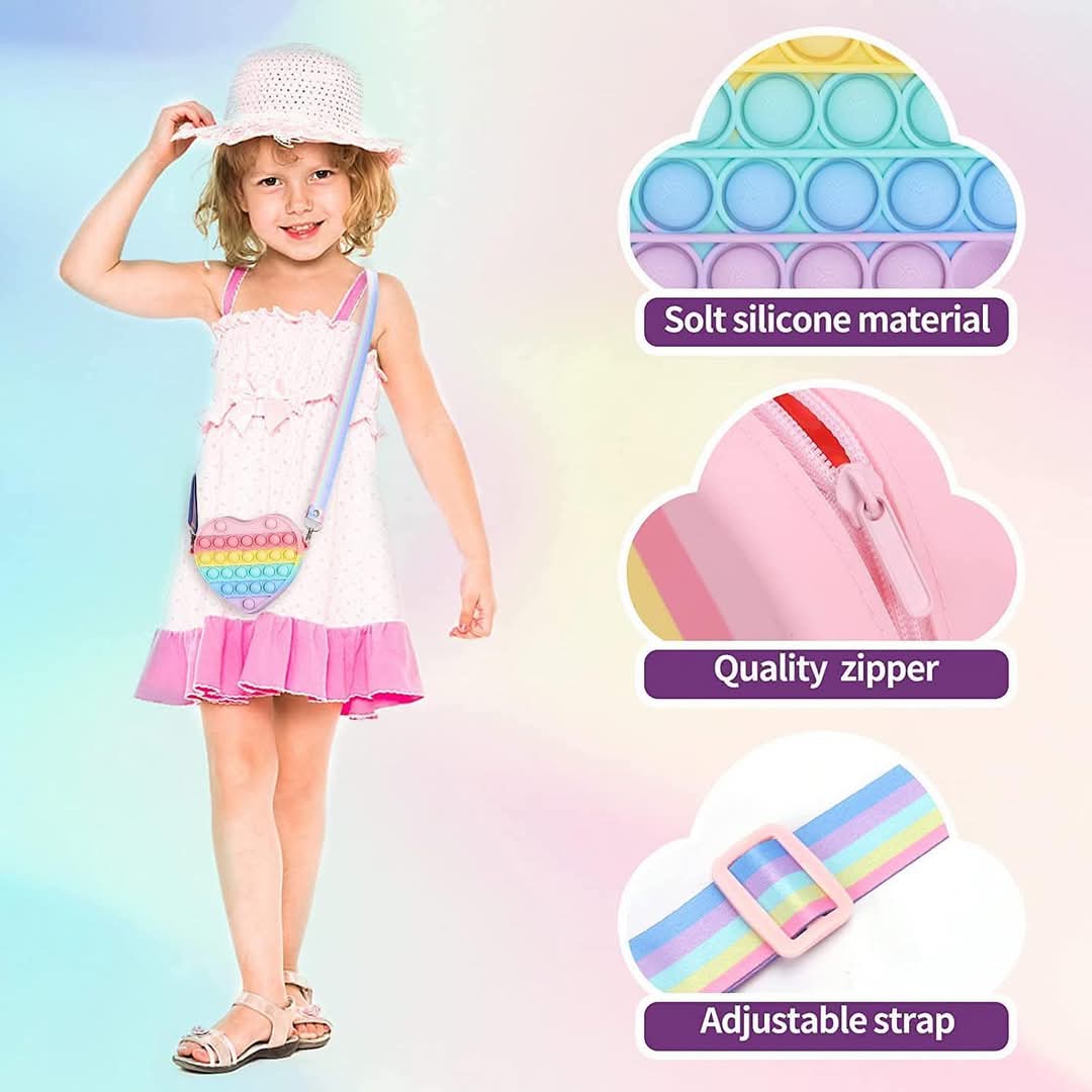 Heart Popit Bag | Purse For Kids