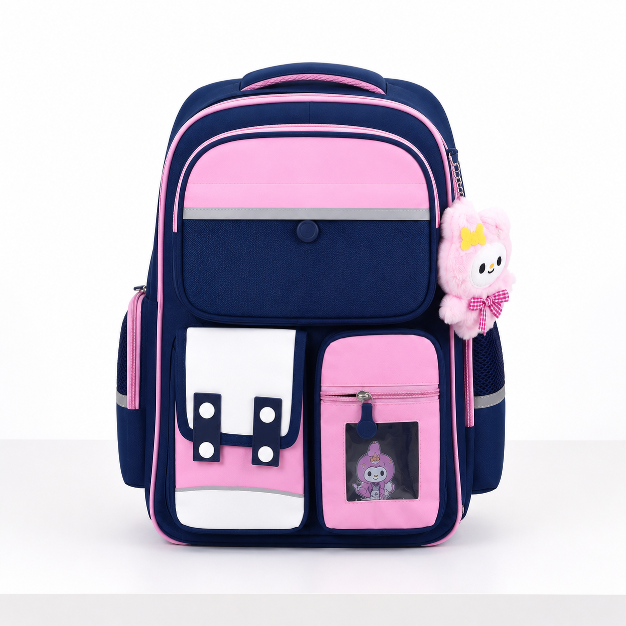 Kawaii School Bag With Hanging Stuff Toy